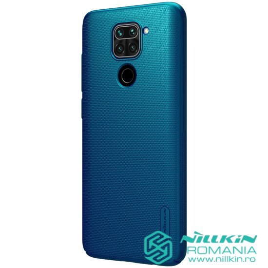 Husa protectie spate din plastic albastru pentru Redmi Note 9