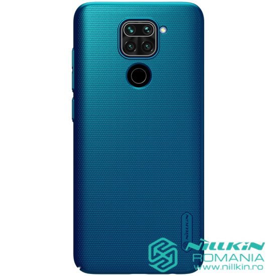 Husa protectie spate din plastic albastru pentru Redmi Note 9