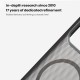 Husa protectie magnetică spate din plastic transparentă neagră pentru Xiaomi 17