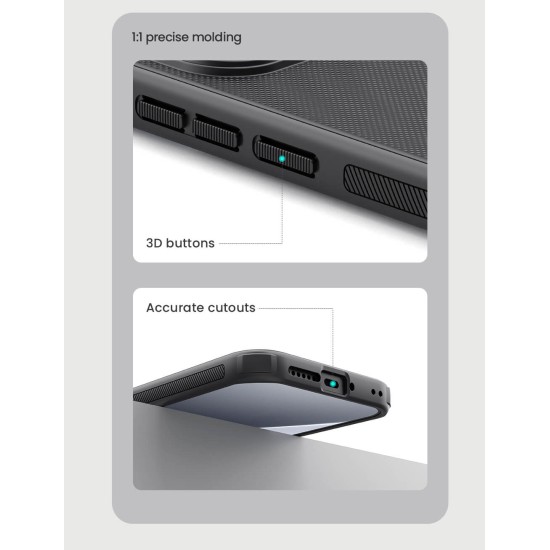 Husa protectie magnetică spate din plastic neagră pentru Xiaomi 17