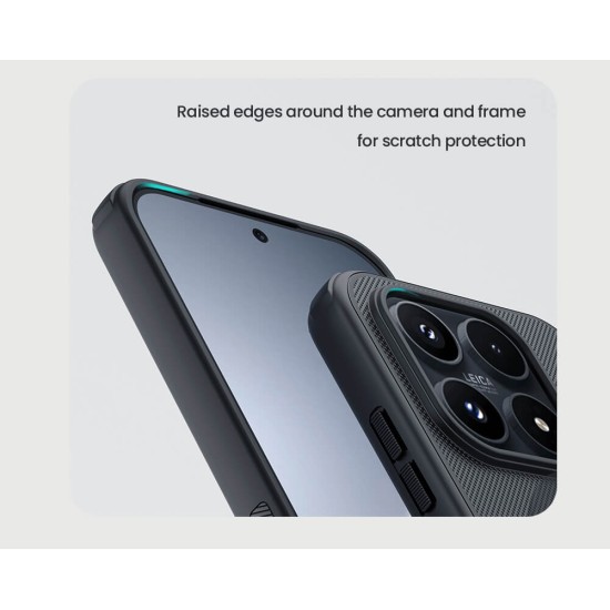 Husa protectie magnetică spate din plastic neagră pentru Xiaomi 17