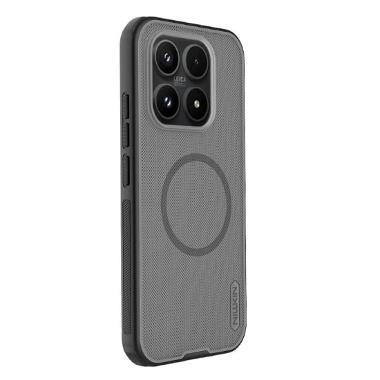 Husa protectie magnetică spate din plastic transparentă neagră pentru Xiaomi 17