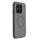 Husa protectie magnetică spate din plastic transparentă neagră pentru Xiaomi 17