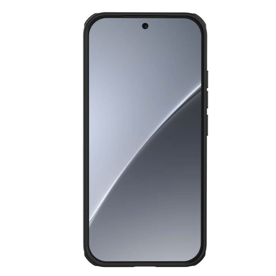 Husa protectie magnetică spate din plastic transparentă neagră pentru Xiaomi 17