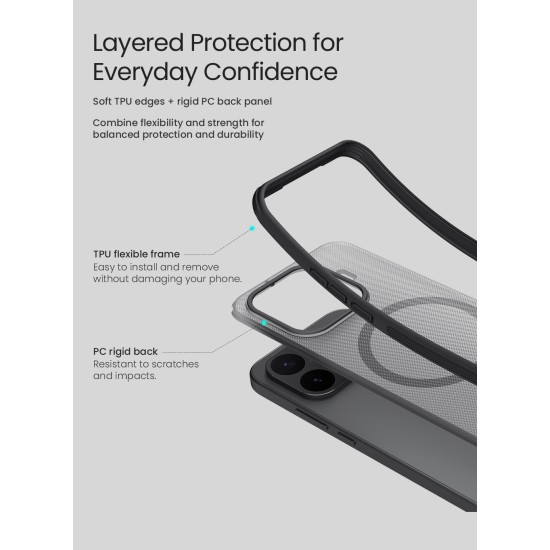 Husa protectie magnetică spate din plastic neagră pentru Xiaomi 17T Pro Husa protectie magnetică spate din plastic neagră pentru Xiaomi 17T Pro