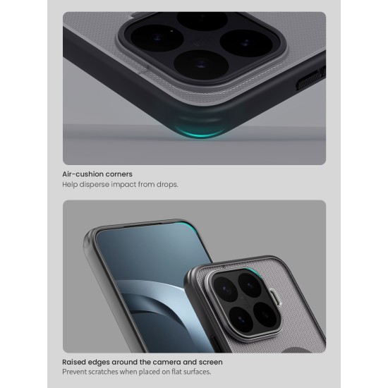 Husa protectie magnetică spate din plastic neagră pentru Xiaomi 17T Pro Husa protectie magnetică spate din plastic neagră pentru Xiaomi 17T Pro