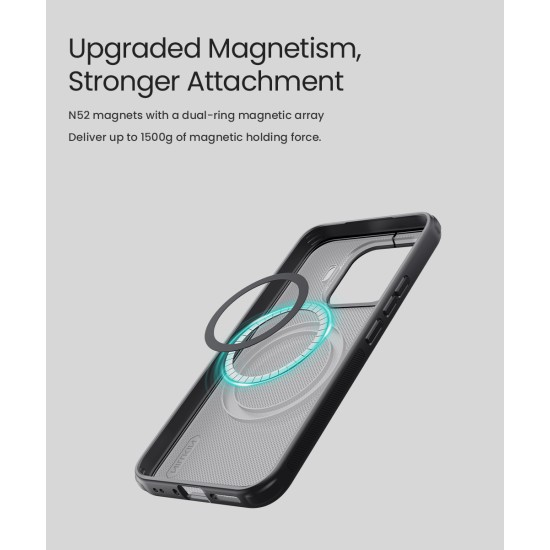 Husa protectie magnetică spate din plastic neagră pentru Xiaomi 17T Pro Husa protectie magnetică spate din plastic neagră pentru Xiaomi 17T Pro