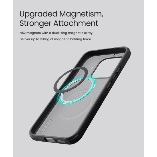 Husa protectie magnetică spate din plastic neagră pentru Xiaomi 17T Husa protectie magnetică spate din plastic neagră pentru Xiaomi 17T