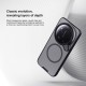 Xiaomi 17 Ultra husă magnetică CamShield Prop cu spate rigid și protecție pentru cameră, negru transparent