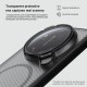 Xiaomi 17 Ultra husă magnetică CamShield Prop cu spate rigid și protecție pentru cameră, negru transparent