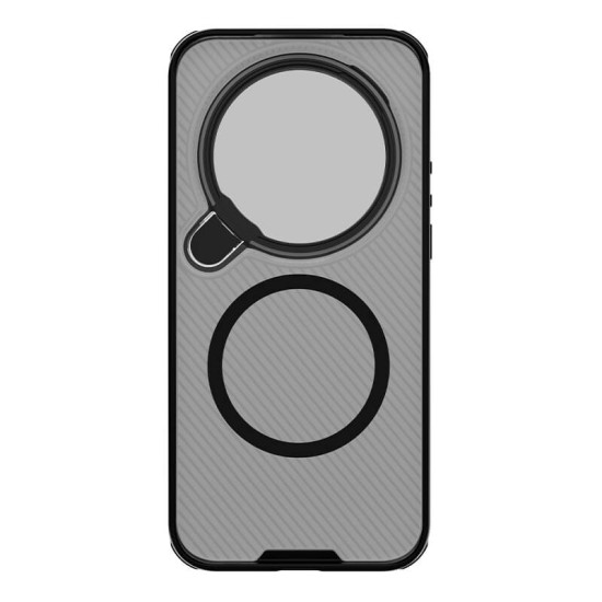 Xiaomi 17 Ultra husă magnetică CamShield Prop cu spate rigid și protecție pentru cameră, negru transparent