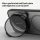 Xiaomi 17 Ultra husă magnetică CamShield Prop cu spate rigid și protecție pentru cameră, negru transparent