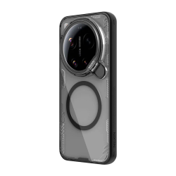 Husa magnetică transparentă neagră pentru Xiaomi 17 Ultra