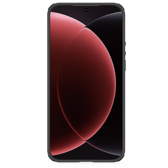 Husa protectie magnetică spate din plastic transparentă neagră pentru Xiaomi 17 Ultra