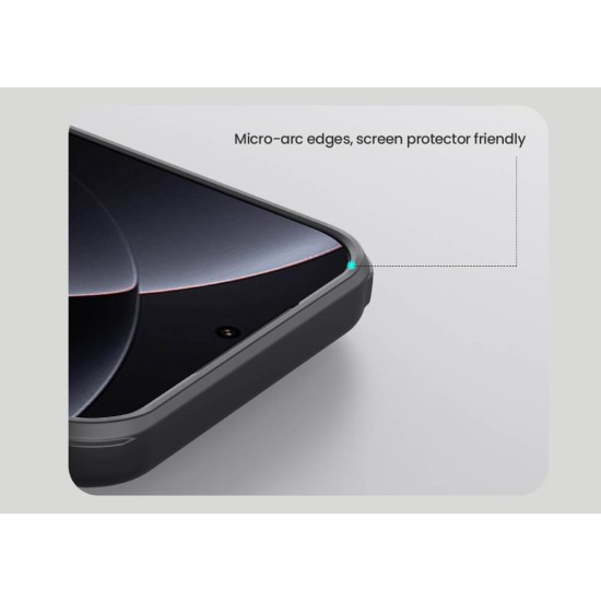 Husa protectie magnetică spate din plastic neagră pentru Xiaomi 17 Ultra
