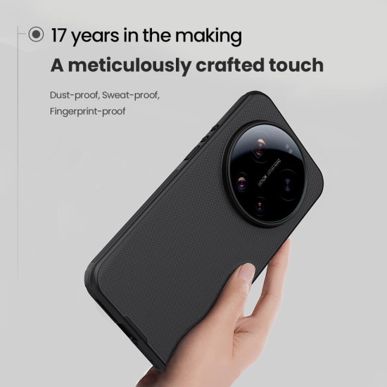 Husa protectie magnetică spate din plastic neagră pentru Xiaomi 17 Ultra