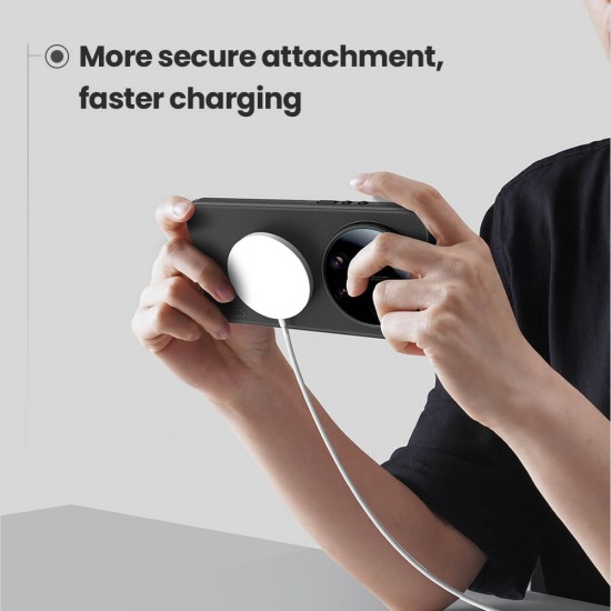 Husa protectie magnetică spate din plastic neagră pentru Xiaomi 17 Ultra