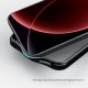 Husa protectie magnetică spate din plastic transparentă neagră pentru Xiaomi 17 Ultra