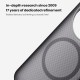 Husa protectie magnetică spate din plastic transparentă neagră pentru Xiaomi 17 Ultra