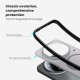 Husa protectie magnetică spate din plastic transparentă neagră pentru Xiaomi 17 Ultra