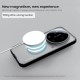 Husa protectie magnetică spate din plastic transparentă neagră pentru Xiaomi 17 Ultra