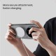Husa protectie magnetică spate din plastic transparentă neagră pentru Xiaomi 17 Ultra