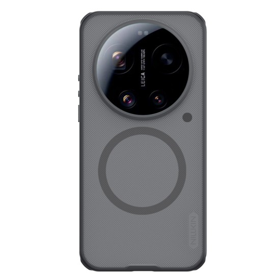 Husa protectie magnetică spate din plastic transparentă neagră pentru Xiaomi 17 Ultra