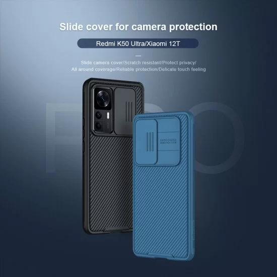 Husa protectie spate si camera foto albastru pentru Mi 12T Husa protectie spate si camera foto albastru pentru Mi 12T