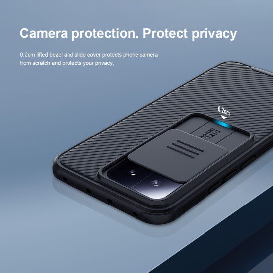 Husa protectie spate si camera foto negru pentru Xiaomi 13