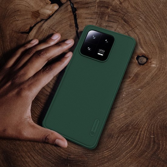 Husa protectie spate din plastic verde inchis pentru Xiaomi 13 Pro