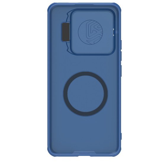 Husa magnetica protectie spate si camera foto albastru pentru Xiaomi 14 Pro