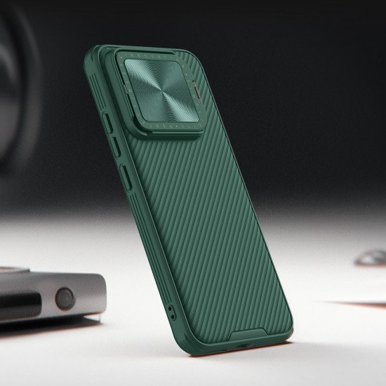 Husa magnetica protectie spate si camera foto verde pentru Xiaomi 14