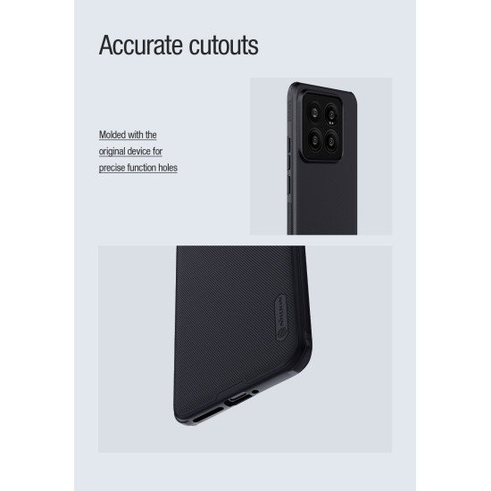 Husa protectie magnetică spate din plastic negru pentru Xiaomi 14 Pro