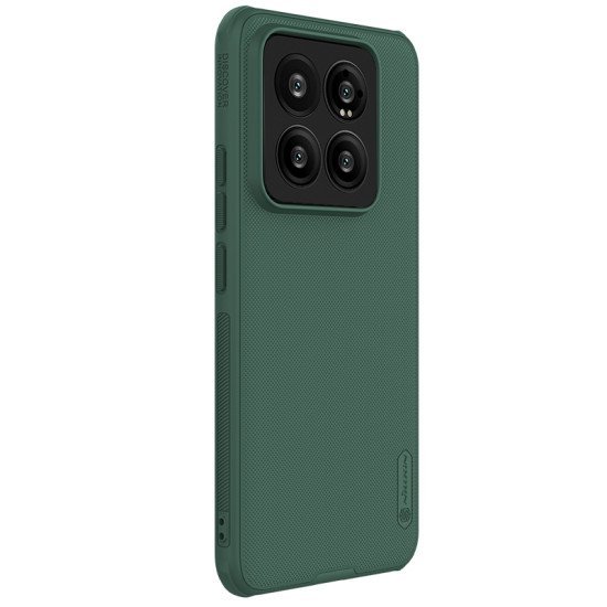 Husa protectie magnetică spate din plastic verde pentru Xiaomi 14 Pro