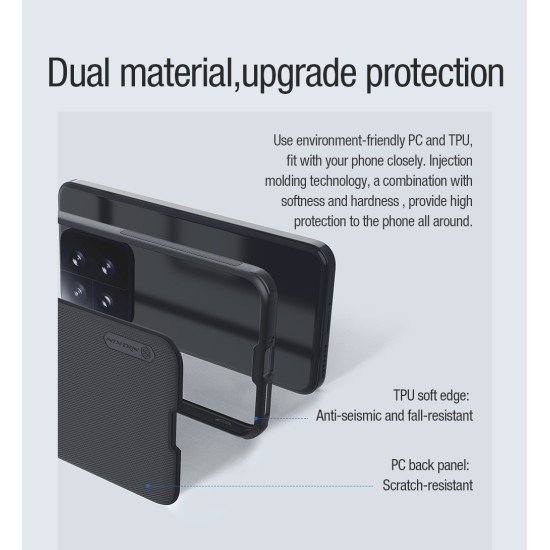 Husa protectie magnetică spate din plastic verde pentru Xiaomi 14