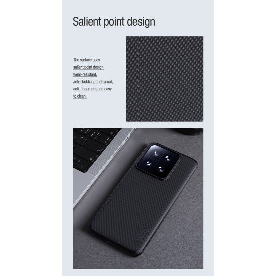 Husa protectie magnetică spate din plastic negru pentru Xiaomi 14