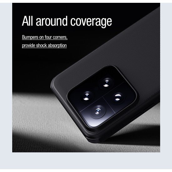 Husa protectie magnetică spate din plastic negru pentru Xiaomi 14