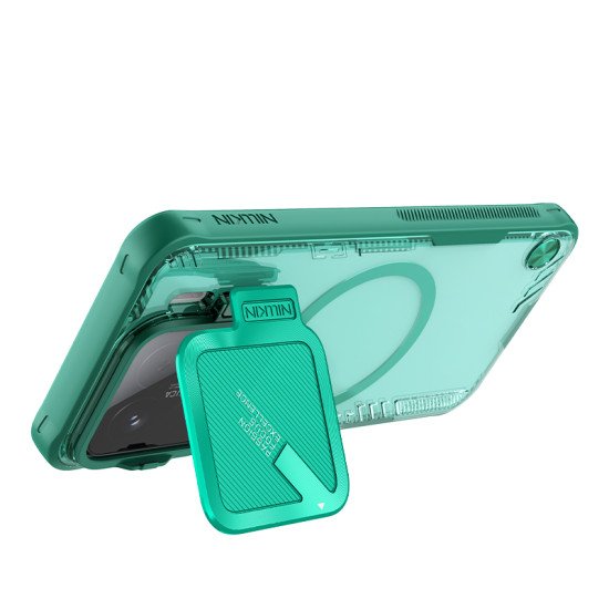 Husa magnetica transparentă protectie spate si camera foto verde pentru Xiaomi 15 Husa magnetica transparentă protectie spate si camera foto verde pentru Xiaomi 15