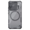 Husa magnetica transparentă protectie spate si camera foto neagră pentru Xiaomi 15