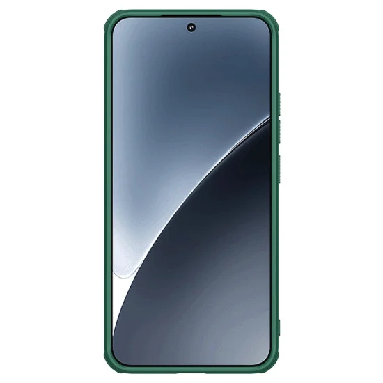 Husa protectie magnetică spate din plastic verde pentru Xiaomi 15