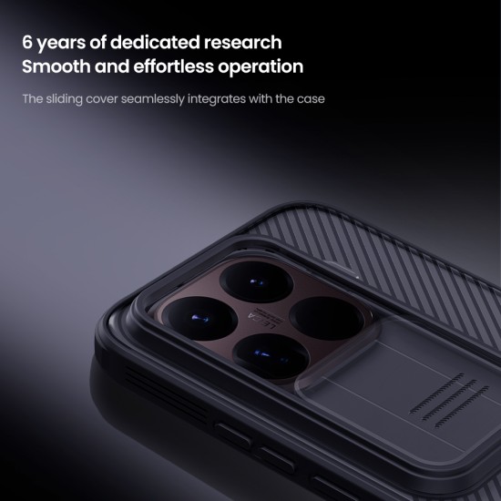 Husă de protecție transparentă neagră pentru spate și cameră foto, pentru Xiaomi 15T Pro