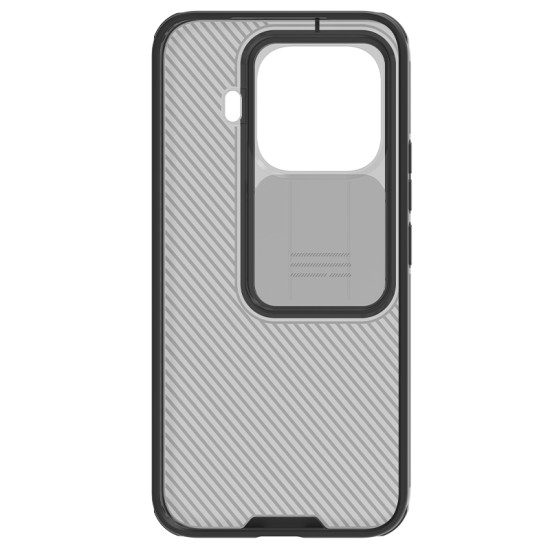 Husă de protecție transparentă neagră pentru spate și cameră foto, pentru Xiaomi 15T Pro